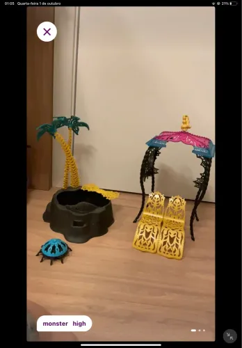 Playset monster high oásis ou piscina da cleo
