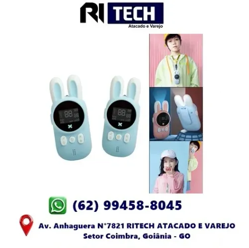 Radio Comunicador Infantil Coelhinho Walk Talkies Brincadeira Dia das Crianças