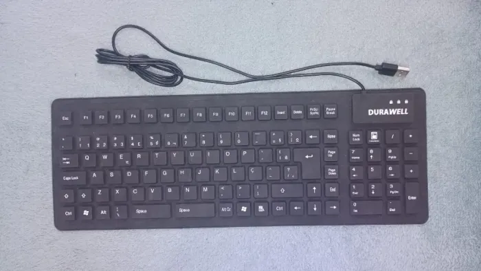 Teclado emborrachado flat DURAWELL