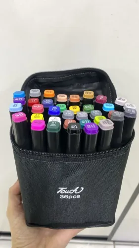 Caneta Marcador Para Colorir Desenho Precisao 36 Com Estojo- Para Bobbie Goods -Coimbra