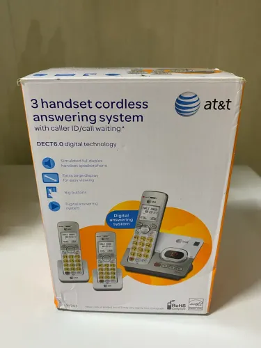 Telefone sem fio AT&T com 3 ramais