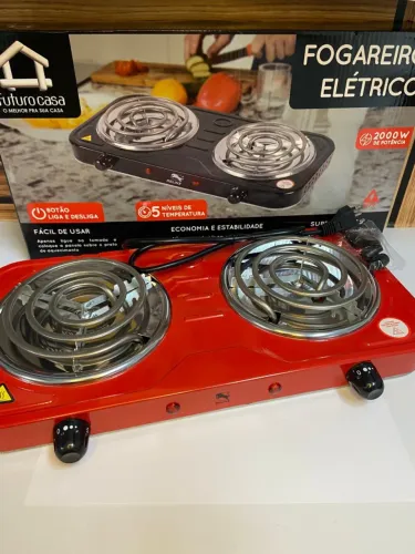 Fogareiro Elétrico 2 Bocas 400°C 2400W an3
