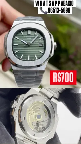 Relógio PATEK PHILIPPE AUTOMÁTICO MOSTRADOR VERDE 
