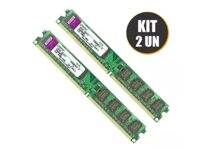 2X MEMÓRIA DDR2 - 2GB - 800 MHZ - KINGSTON - 14% DE DESCONTO