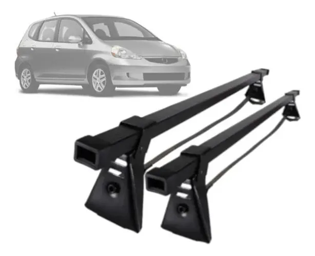 Rack De Teto Bagageiro Aço Honda Fit 2008 A 2012