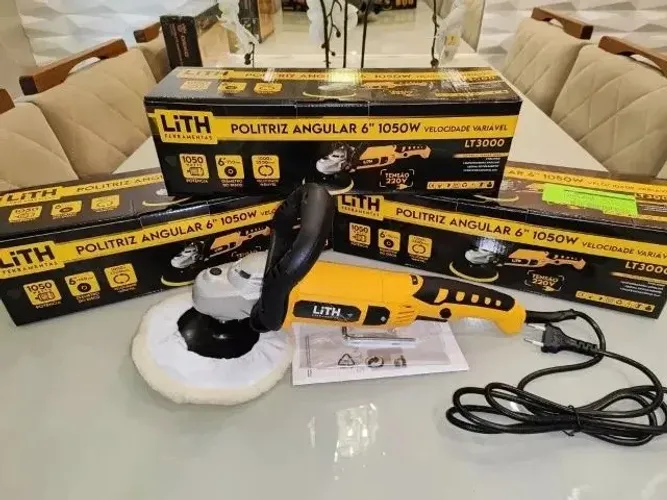 Politriz Angular 110/127v Velocidade Variável 6 Polegadas Potência 1050W 60Hz 4200rpm Lith