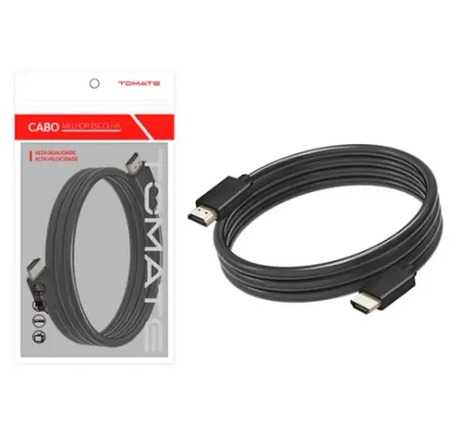 CABO HDMI X HDMI 2,00 METROS 4K 2.0 TOMATE MHD-4022 PRETO