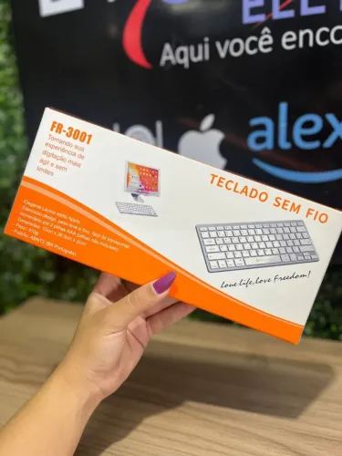 Teclado Sem Fio com Conexão Bluetooth FR-3001