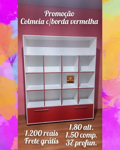 Colmeia c/borda vermelha - Promoção!