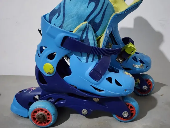 Patins Infantil Ri Happy Azul (Tam regulável 26 a 29)