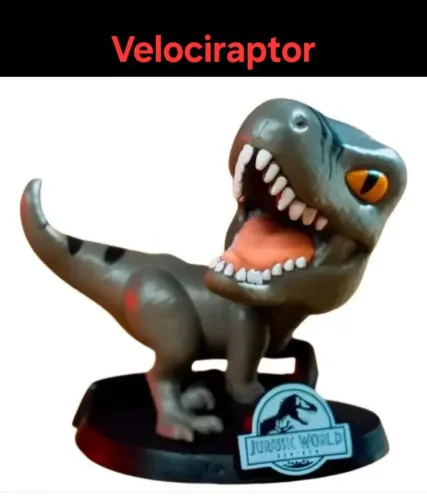 Boneco Miniatura velociraptor jurassic park jurassic world
