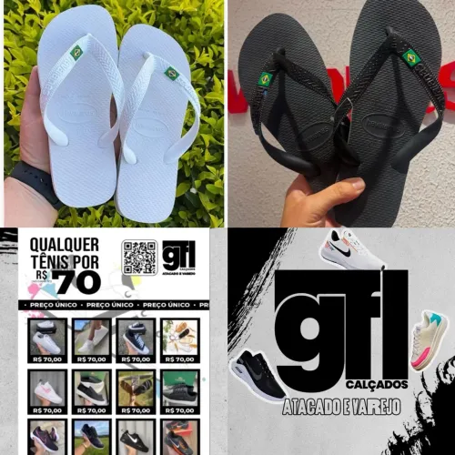 Sandálias disponíveis