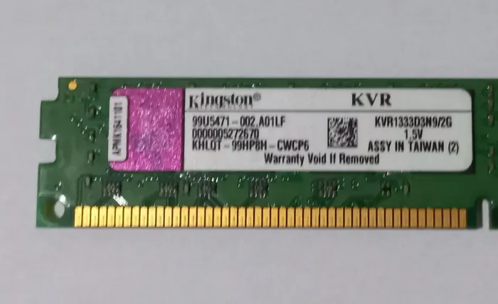 Memória Kingston 8gb (4x2gb) Kvr1333d3n9/2g 1333mhz CL9 Desktop