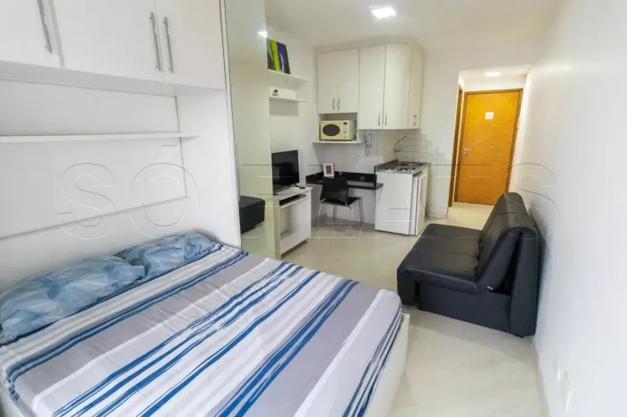 Flat no New Studio em Pinheiros disponível locação com 27m² e 1 dorm