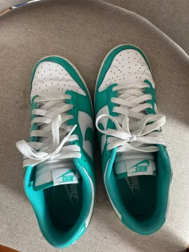 Nike Dunk Low Clear Jade tam 40 branco e verde-água original