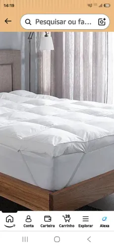 Confort pillowtop queen branco novo