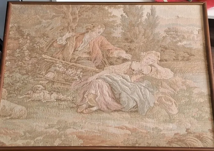 QUADRO GOBELIN 50x50, COM MOLDURA!