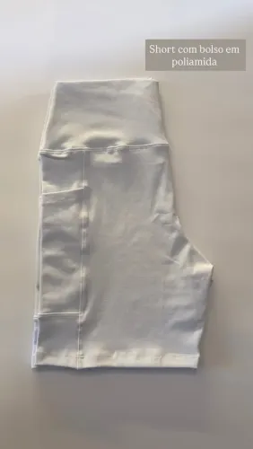 Short de corrida branco