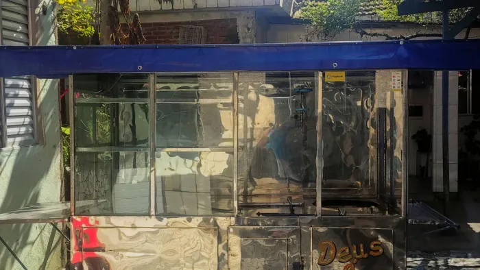 Carrinho de pastel e lanches e hot dog