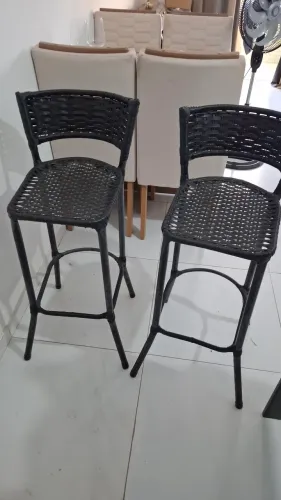 Kit 2 Banquetas preta