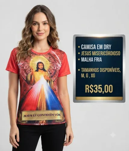 Camisa Jesus misericórdioso