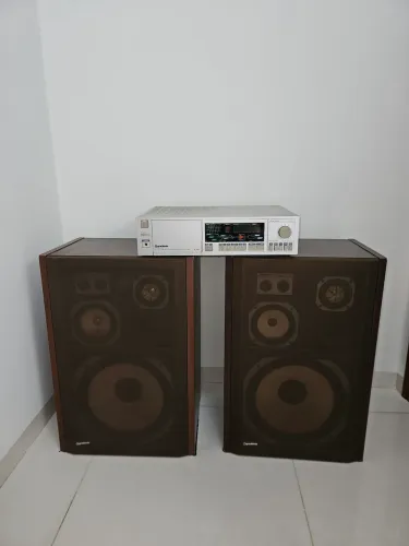 Receiver Gradiente R-343 + par de caixas Master 100N vintage
