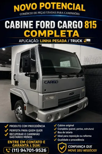 CABINE FORD CARGO 815 COMPLETA 2013