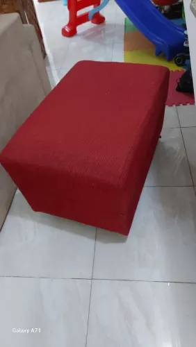 Puff Banqueta retangular com rodinhas