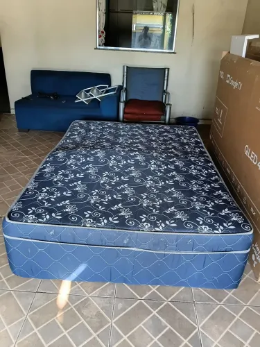 Cama box casal espuma 