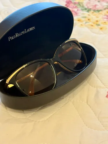 NOVO - Óculos de sol feminino Polo Ralph Lauren Preto e Bege NOVO