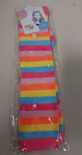 Kit 1 Meia 3/4 e 1 longa 34-39 colorida Arco-Iris cano alto Divertida Adulto e Infantil