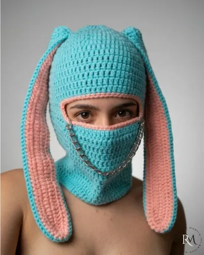 Balaclava Bunny em Crochê