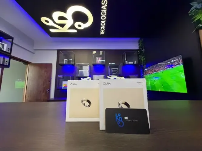 Oura Ring 5 - Dourado - Tamanho 7 - NOVO- BH SAVASSI