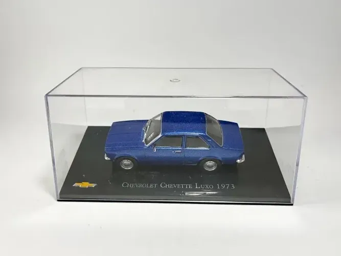 Chevrolet Chevette Luxo 1973 Miniatura 1:43 Salvat Chevrolet Collection c/ Encarte