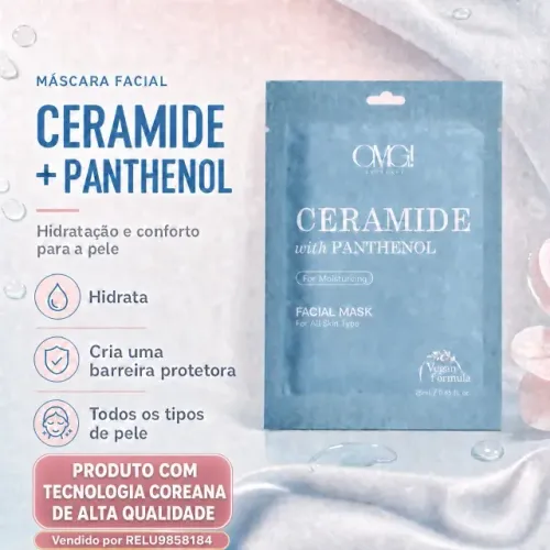 Máscara Facial Revitalizante Com Pantenol Omg Vegan Todos Os Tipos De Pele