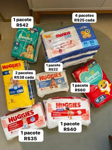 Fraldas 30% mais barato do que na internet