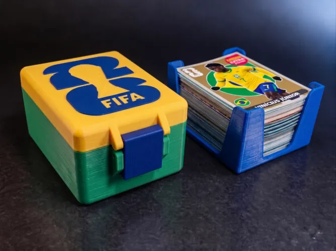 Caixa de Figurinhas - Copa do Mundo - Decorada