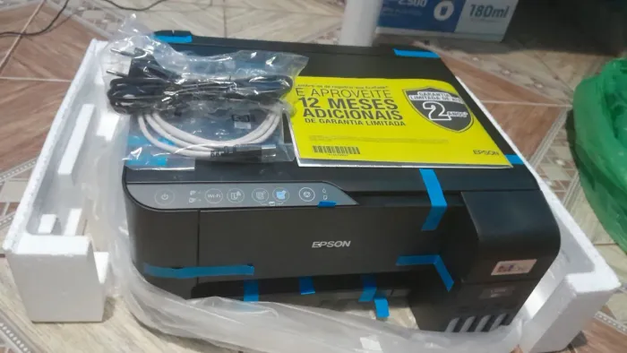 Empressora epson eco tank wi-fi 4 cores muti fucional 3250 na caixa com tudo assessórios 