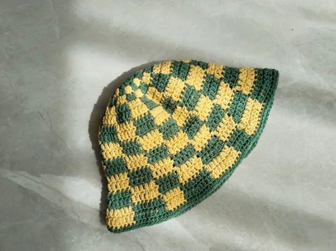 Chapéu Bucket Brasil Crochê 
