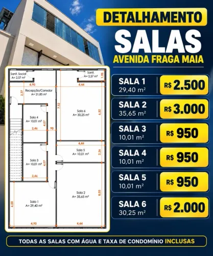 Sala Comercial - Avenida Fraga Maia
