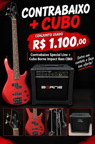 Vende se contra baixo strimberg special LINE e cubo impact bass cb60 