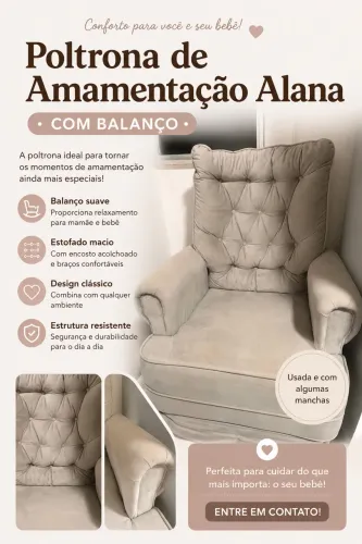 POLTRONA DE AMAMENTAÇÃO / DESCANSO