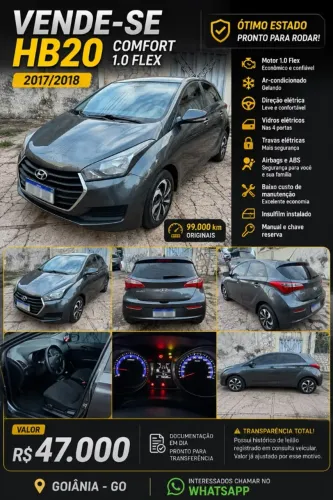 Hyundai HB20 Comf./c.plus/c.style 1.0 Flex 12V 2018