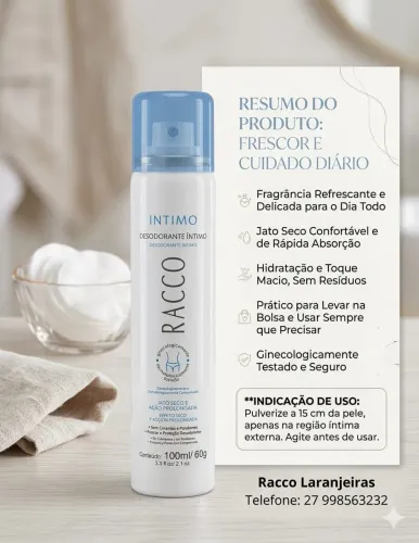 Desodorante spray intimo Racco