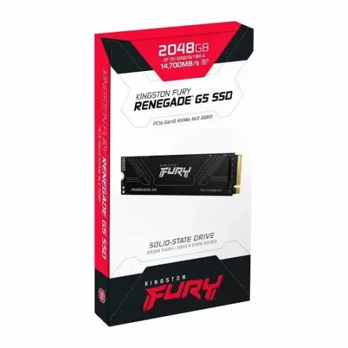 SSD M2 2TB Pcie 5.0 Kingston Fury Renegade G5 14700mb/s Lacrado 