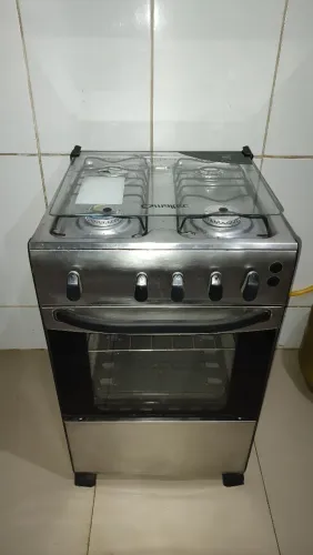 Fogão Esmaltec inox Funcionando. FAÇO A ENTREGA