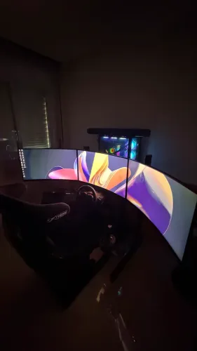Simulador Extreme SimRacing completo - cockpit e computador