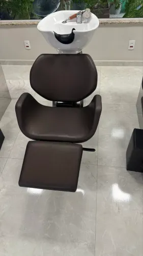 Cadeira e lavatório salão de beleza profissional