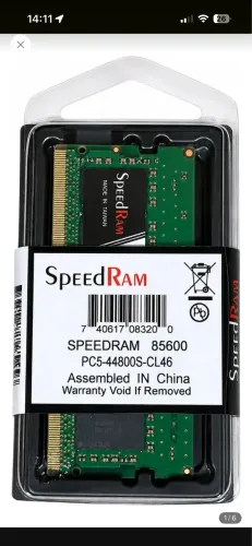 Memória Notebook 8gb Ddr5 5600mhz Pc5-44800s Cl46 1rx16 1.1v