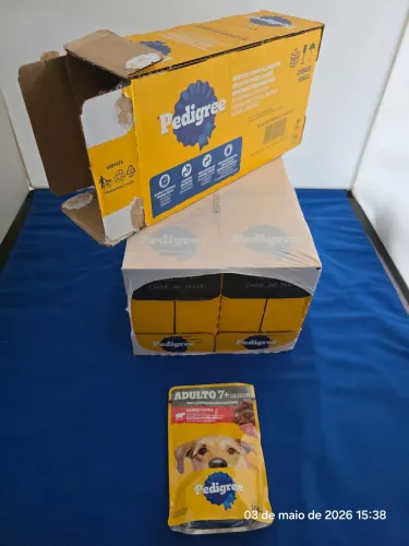 Lote 51 Sachês Pedigree Senior 7+ Carne Ao Molho - Validade 08/26<br><br>R$130